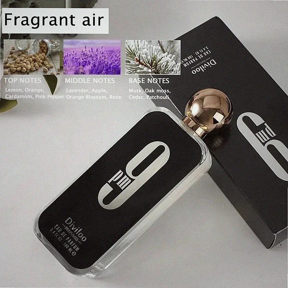 9PM /3.4 Oz Men Persistent Charm Wood Tone Hair Body Perfume Spray Deodorants
