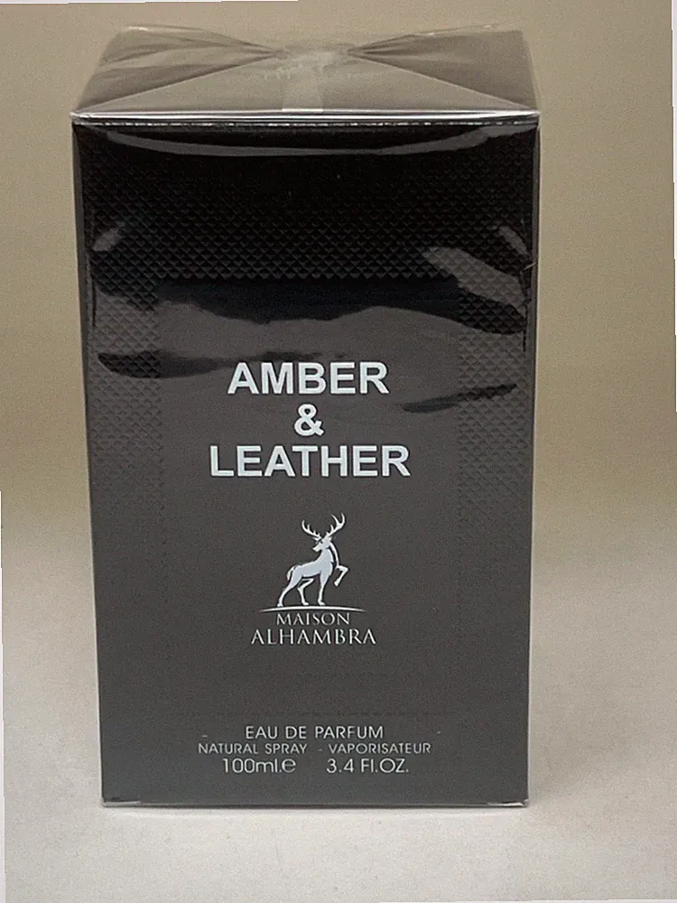 Amber & Leather Maison Alhambra Eau De Parfum Spray 3.4 oz 100ml New Sealed USA