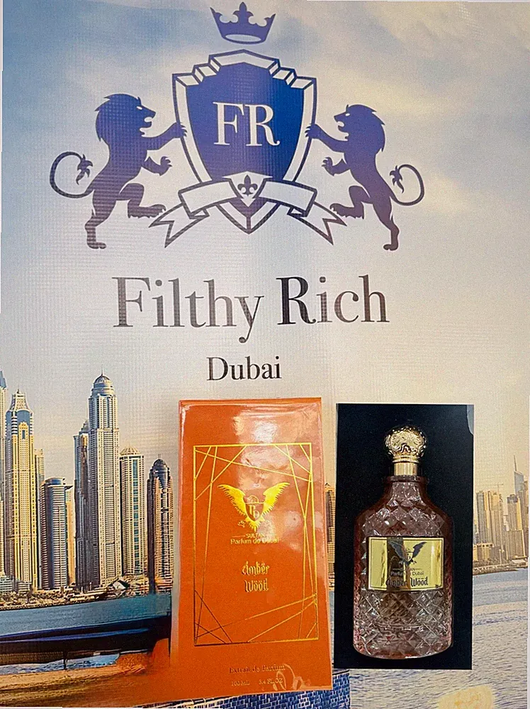 Amber wood by Parfum De Dubai Sultan Unisex EDP 3.4 oz sealed(&1 free perfume)