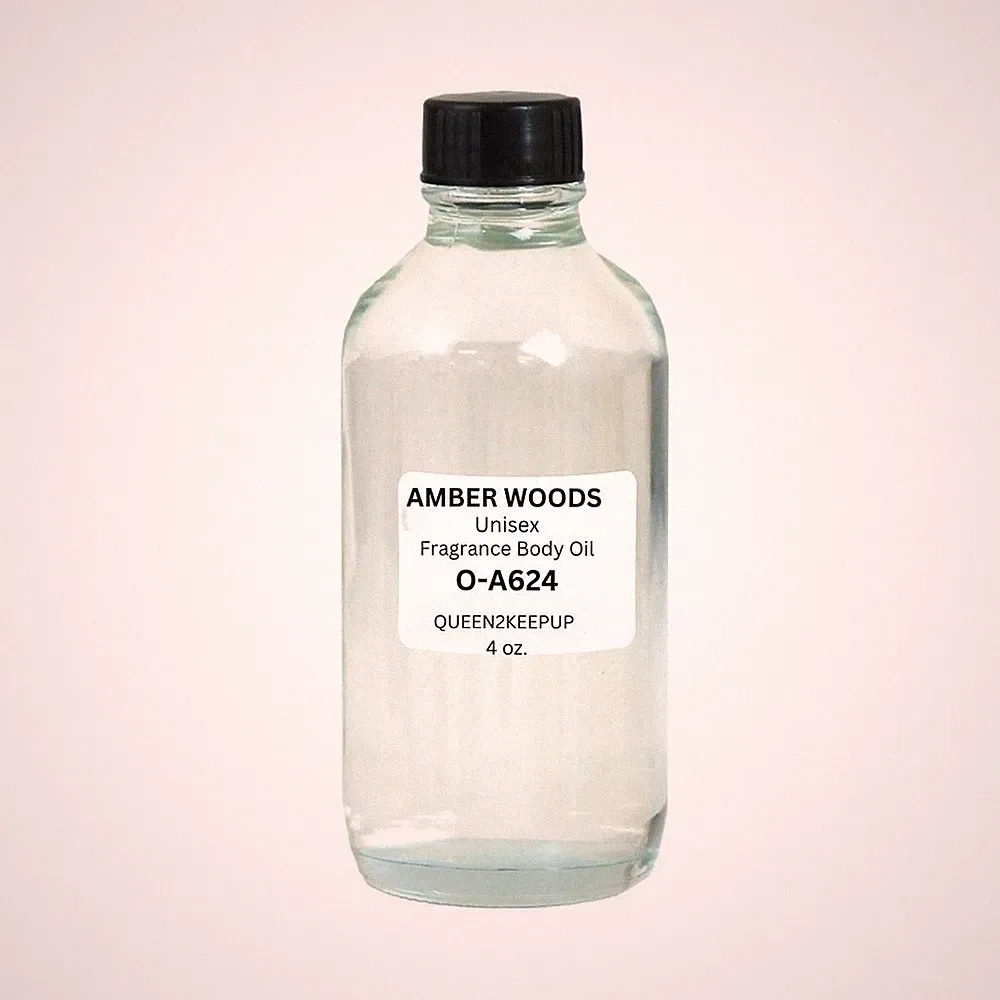 Amber Woods (Unisex) Body Oil 4 oz Fragrance Similar All Natural Scent