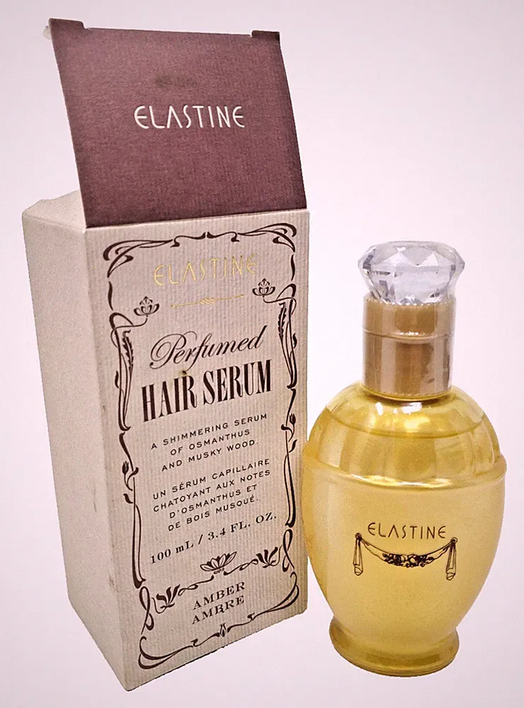 Avon Elastine Perfumed Hair Serum Amber 3.5 oz New old stock Tester Retired