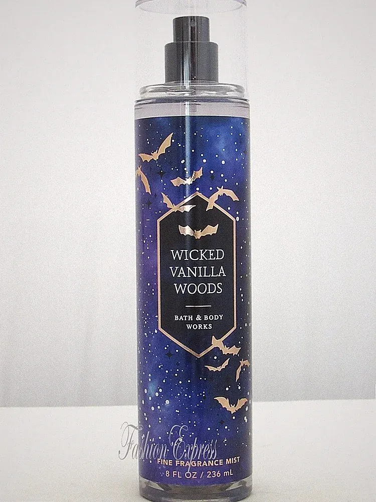 BATH & BODY WORKS WICKED VANILLA WOODS FRAGRANCE BODY MIST SPRAY 8 FL OZ