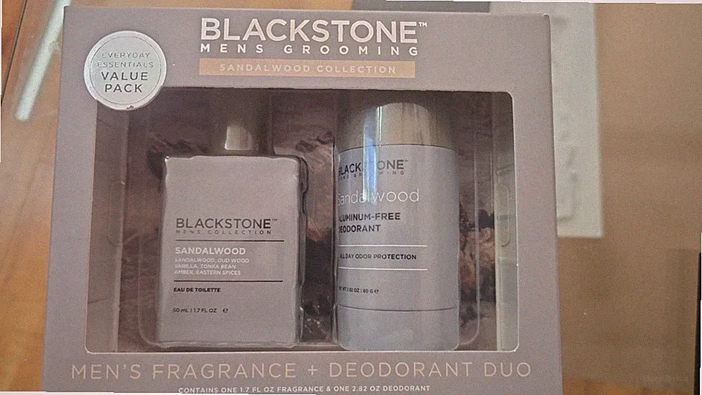 Blackstone Men's Grooming Sandalwood Collection Fragrance + Deodorant Duo