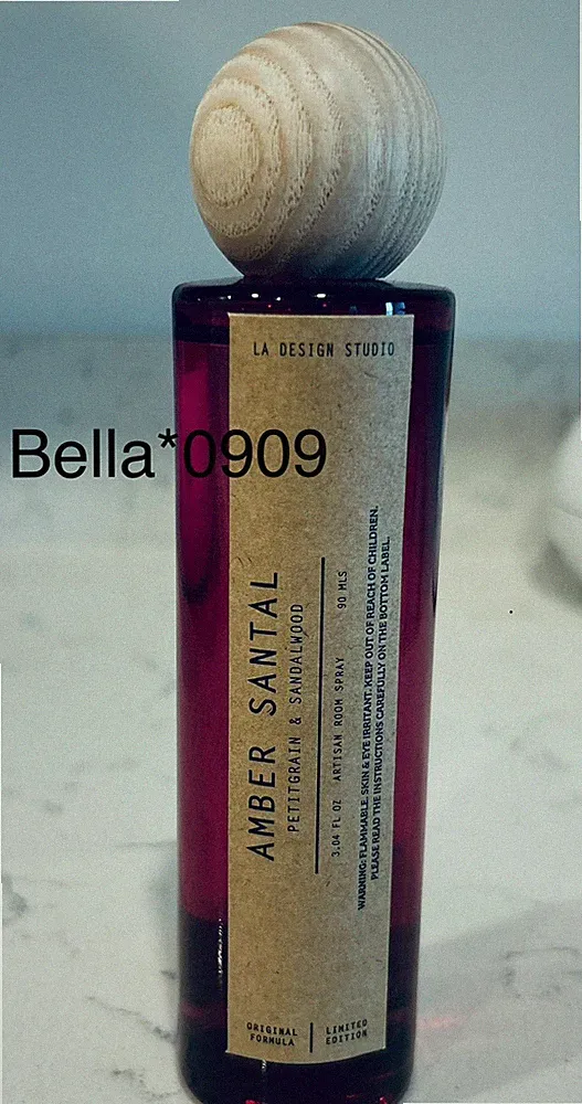 LA Design Studio~AMBER SANTAL~ Petitgrain & Sandalwood90ml 3.04 fl oz Room Spray