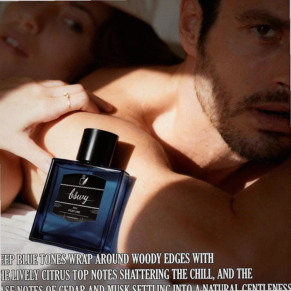 Luxury Men's Fragrance 50ml - Amber, Cedar & Sandalwood Scent, Long Lasting