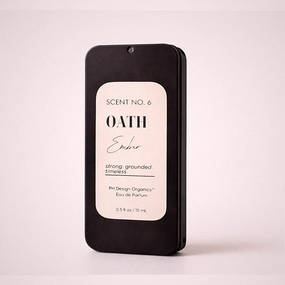 PH Design Organics Scent Oath Ember Solid Cologne 0.5oz Warm Amber Smoky Wood