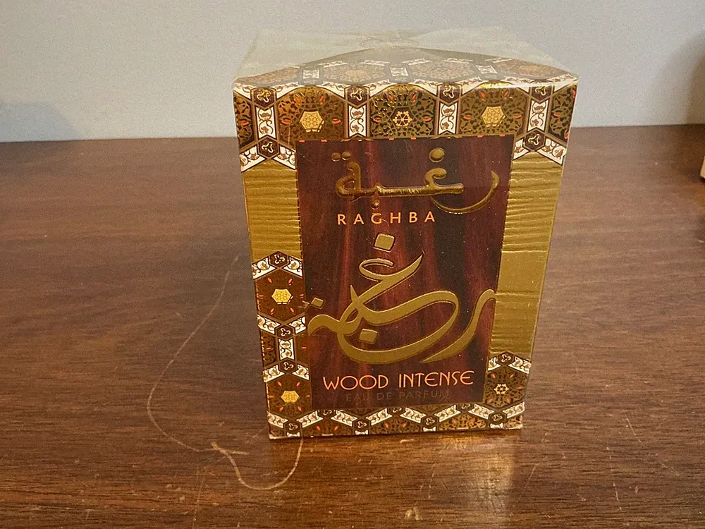 Raghba Wood Intense EDP 100ML(3.4 FL.OZ) By Lattafa Woody, Amber Men’s Cologne