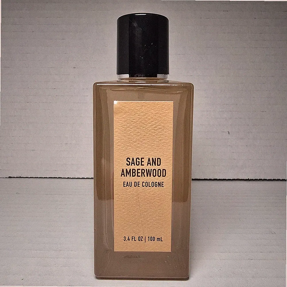 Tru Fragrance Sage and Amberwood Eau De Cologne 3.4 oz/100 ML Spray New